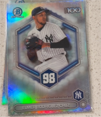 2026 Bowman Chrome Top 100 #BTP-98 Elmer Rodriguez-Cruz — front