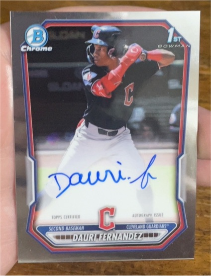 2026 Bowman Chrome #CPA-DF Dauri Fernandez — front