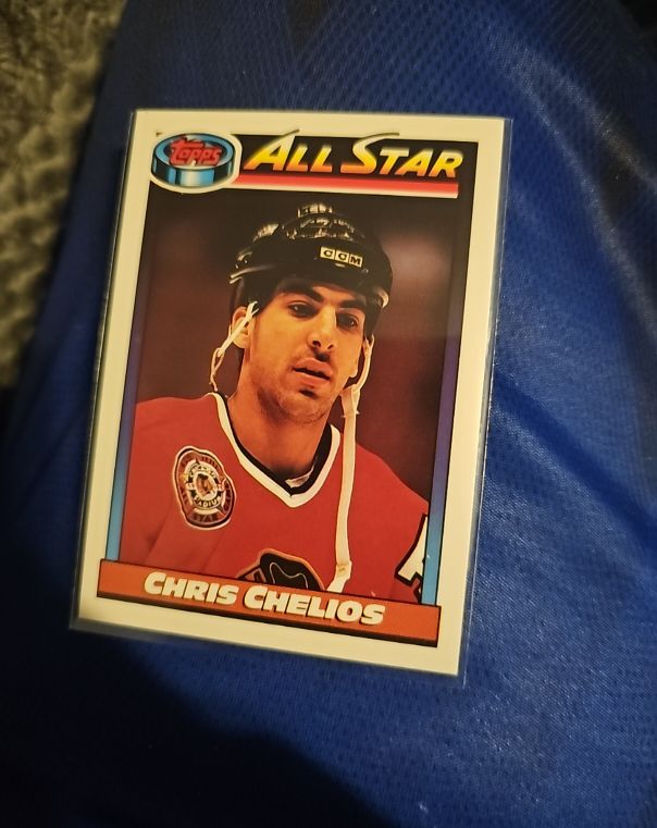 1991-92 Topps #268 Chris Chelios — front