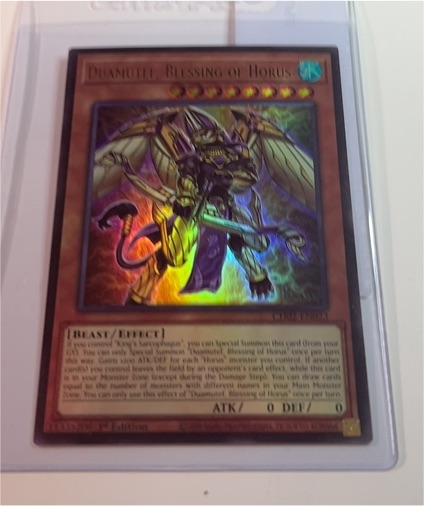 Yu-Gi-Oh! CH02-EN023 Duamutef, Blessing of Horus — front
