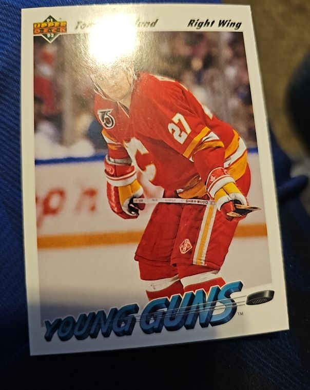 1991-92 Upper Deck #586 Tomas Forslund Young Guns — front