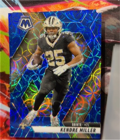 2025 Panini Mosaic #124 Kendre Miller Blue Scope Prizm — front