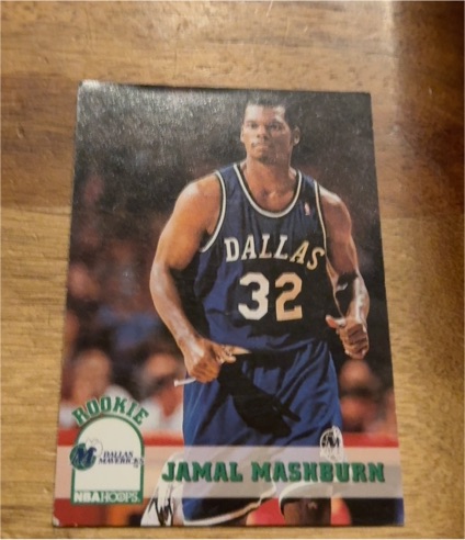 1993 NBA Hoops #323 Jamal Mashburn Rookie Dallas Mavericks — front