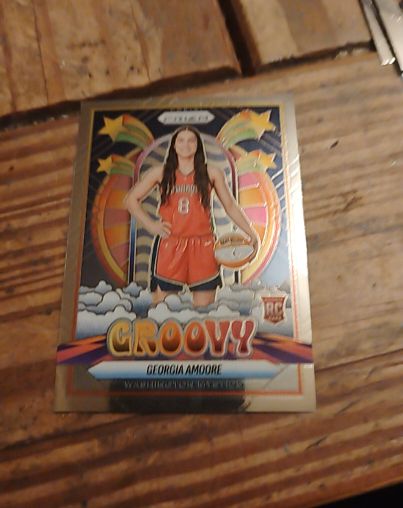2025 Panini Prizm WNBA #3 Georgia Amoore Groovy Rookie — front