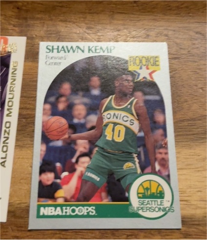 1990 NBA Hoops #279 Shawn Kemp — front
