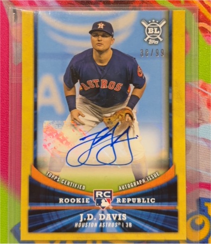 2018 Topps Big League Rookie Republic #RR-JD J.D. Davis — front