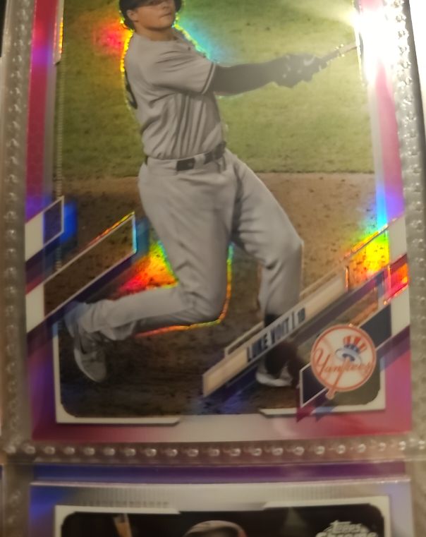 2021 Topps Chrome Pink Refractor #87 Luke Voit — front
