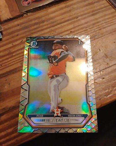 2026 Bowman Chrome #BCP-30 Alimber Santa — front
