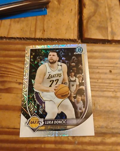 2025-26 Bowman Chrome #BCV-123 Luka Dončić — front