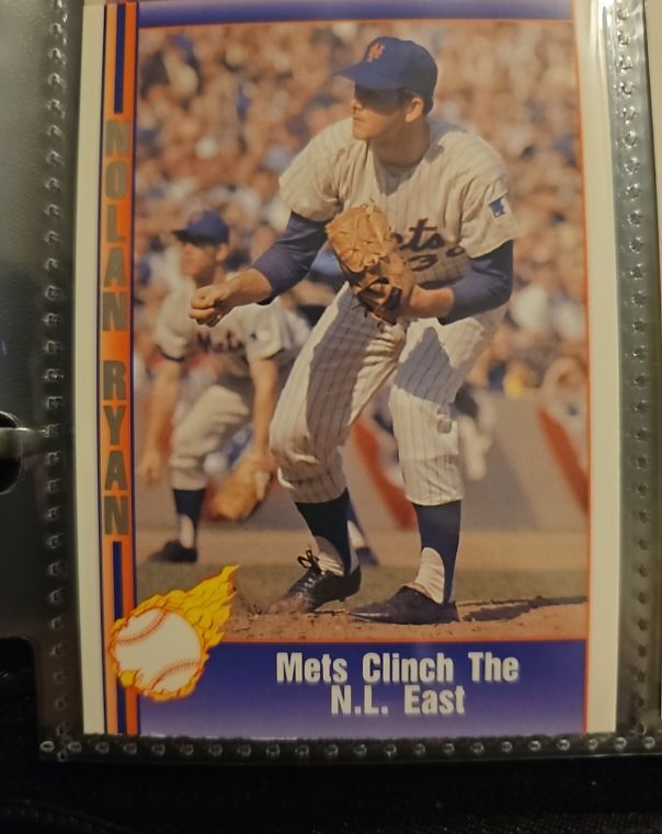 1991 Pacific #10 Nolan Ryan Mets Clinch The N.L. East — front