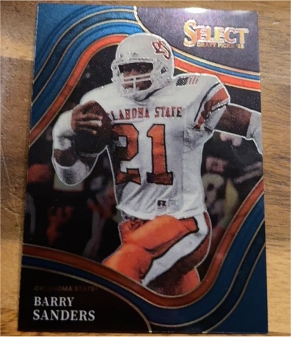 2022 Panini Select Draft Picks Field Level Blue #137 Barry Sanders — front