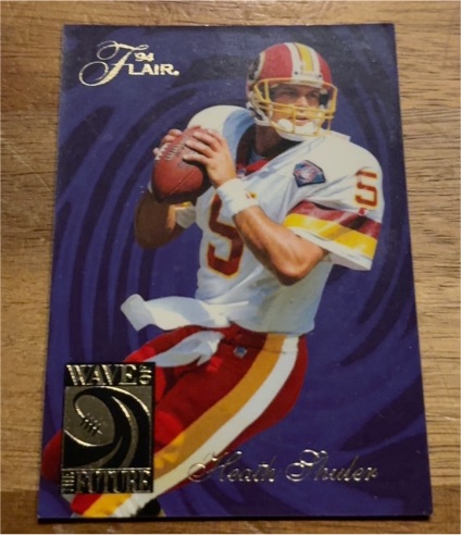 1994 Fleer Flair Wave of the Future #5 Heath Shuler — front
