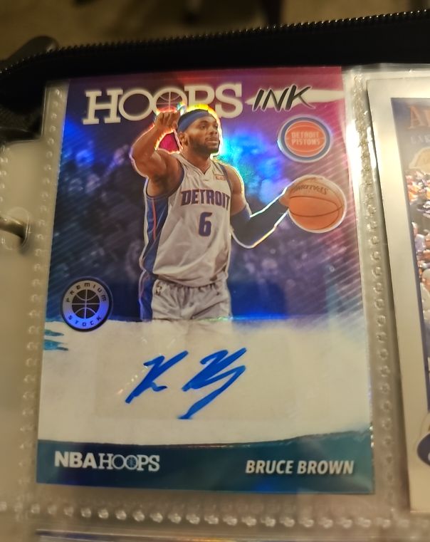 2019-20 Panini NBA Hoops Premium Stock Hoops Ink #HI-BBR Bruce Brown — front