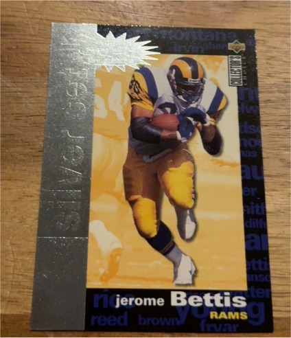 1995 Upper Deck Collector's Choice You Crash the Game Silver #C16 Jerome Bettis — front
