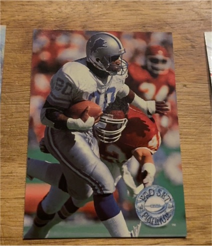 1991 Pro Set Platinum #33 Barry Sanders — front