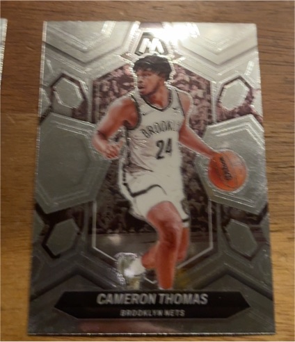 2023-24 Panini Mosaic #117 Cameron Thomas Brooklyn Nets — front