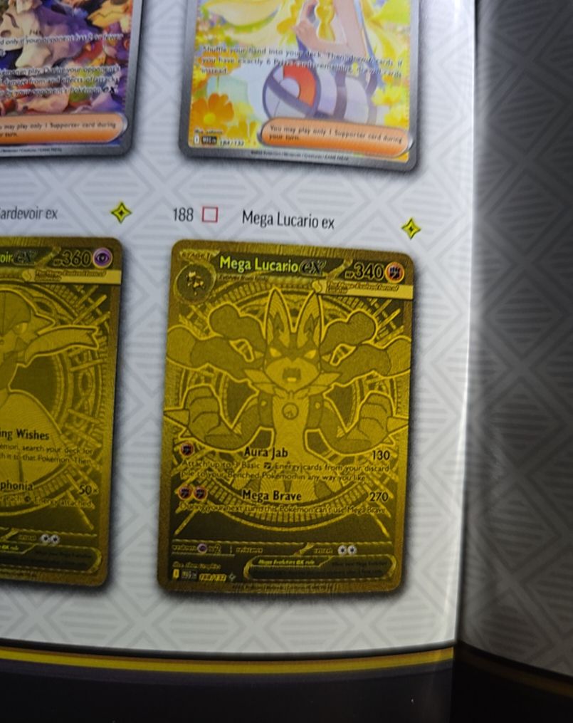 2025 Pokemon Mega Lucario ex 188 — front
