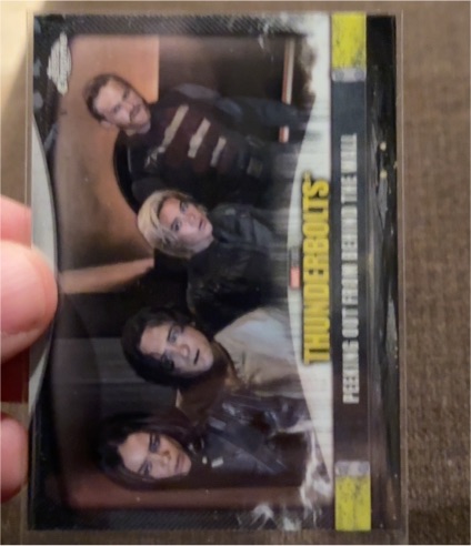 2025 Topps Chrome Marvel Studios Thunderbolts #T-17 Peeking Out From Behind the Wall — front