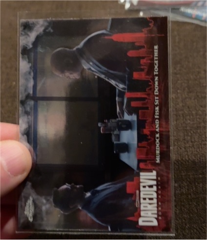 2025 Topps Chrome Marvel Studios Daredevil #DD-15 Murdock and Fisk Sit Down Together — front