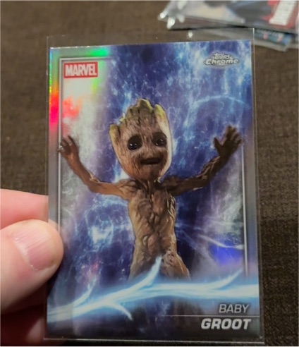 2025 Topps Chrome Marvel Studios #73 Baby Groot — front