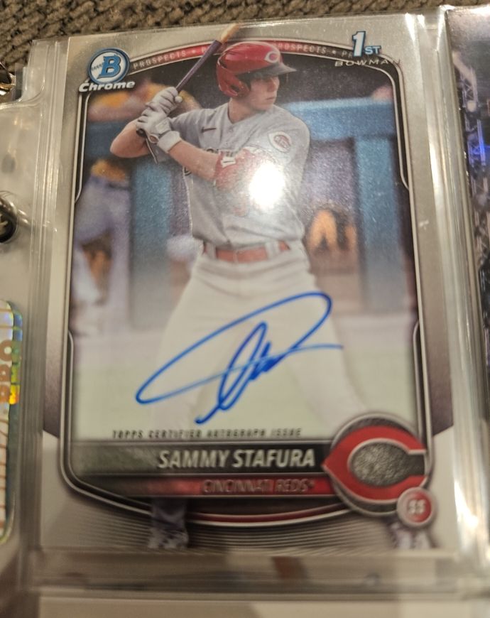 2025 Bowman Chrome #CPA-SS Sammy Stafura — front