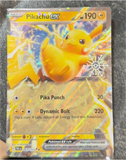 2023 Pokémon SV02: Paldea Evolved #063 Pikachu ex — front