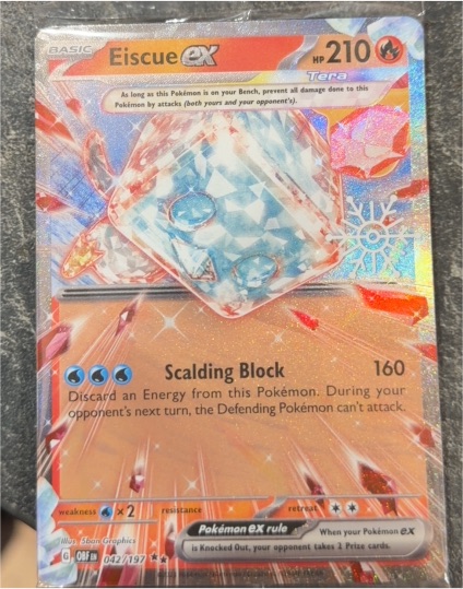 2023 Pokémon SV03: Obsidian Flames #042 Eiscue ex — front