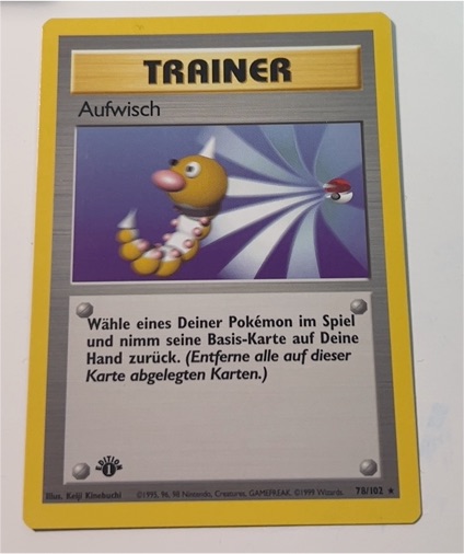 1999 Pokémon #78 Aufwisch — front