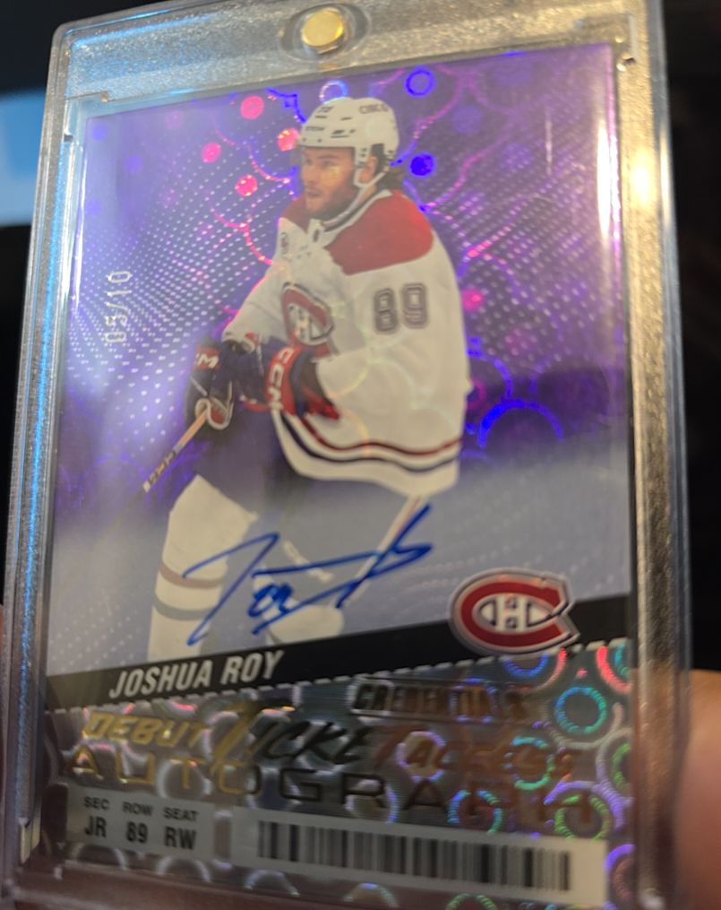 2024-25 Upper Deck Clear Cut #CC-JR Joshua Roy — front