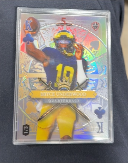 2024 Wild Card 5 Card Draw #5 Bryce Underwood — front