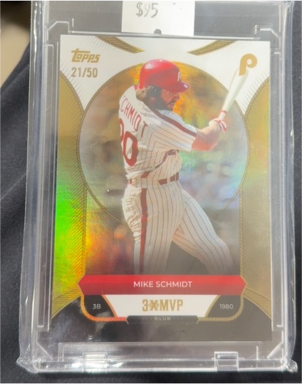 2025 Topps Welcome to the Club #16 Mike Schmidt 3X MVP Gold Foil — front