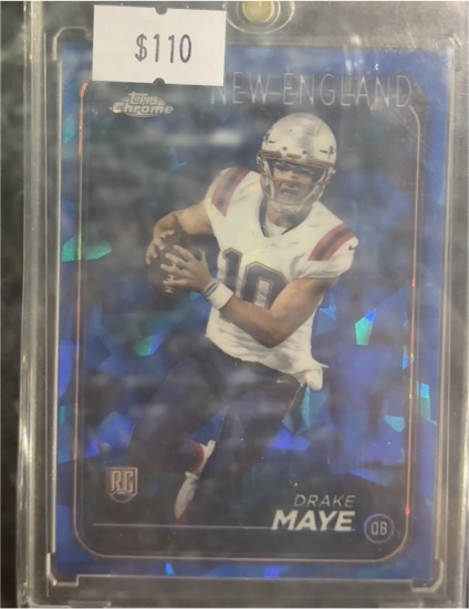2024 Topps Chrome Sapphire #203 Drake Maye — front