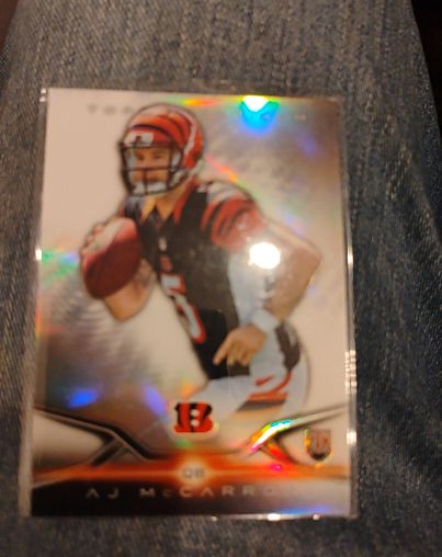 2014 Topps Platinum #124 AJ McCarron Rookie RC Cincinnati Bengals — front