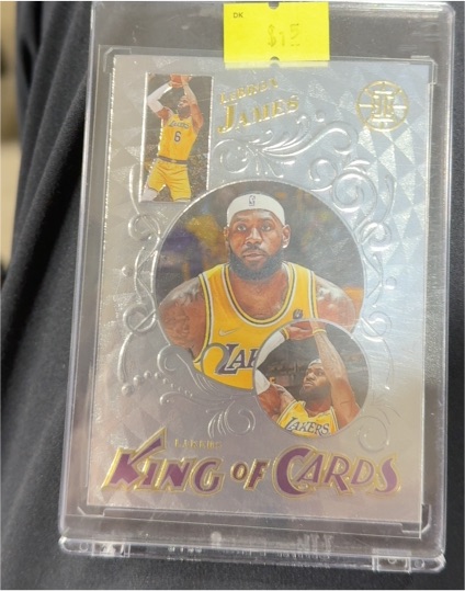 2021-22 Panini Illusions #1 LeBron James King of Cards — front