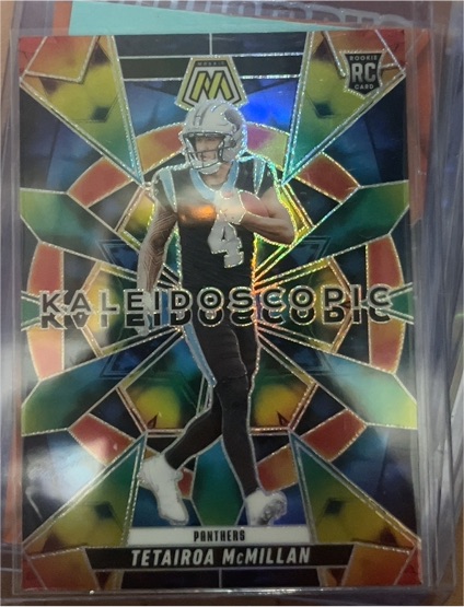 2025 Panini Mosaic #17 Tetairoa McMillan Kaleidoscopic Rookie Card — front