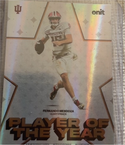 2025 Onit Player Of The Year #POY-1 Fernando Mendoza — front