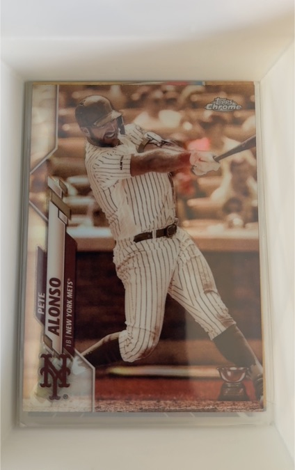 2020 Topps Chrome #80 Pete Alonso Sepia Refractor — front