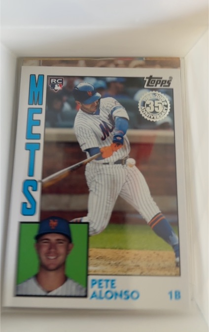 2019 Topps Update #84-11 Pete Alonso 1984 35th Anniversary Rookie Card — front