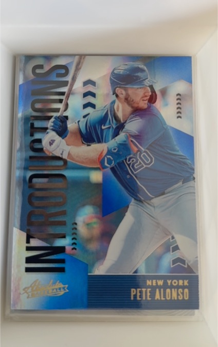 2020 Panini Absolute #INT1 Pete Alonso Introductions — front