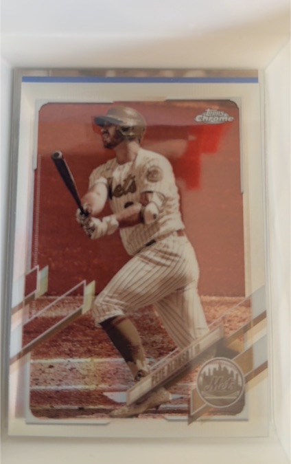 2021 Topps Chrome #11 Pete Alonso Sepia Refractor — front