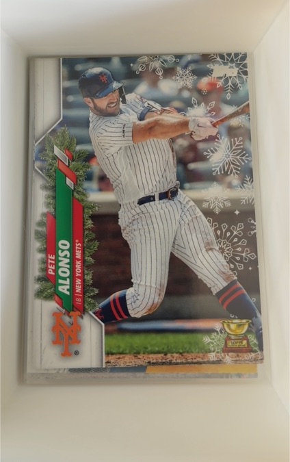 2020 Topps Holiday #HW122 Pete Alonso — front