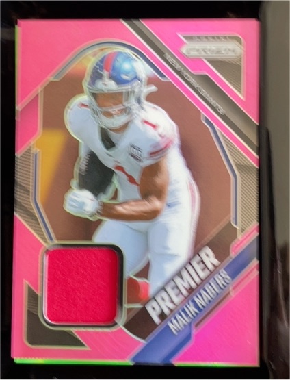 2025 Panini Prizm Premier Jerseys #PJY-MNS Malik Nabers — front