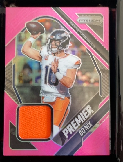 2025 Panini Prizm Premier Jerseys #PJY-BNX Bo Nix — front