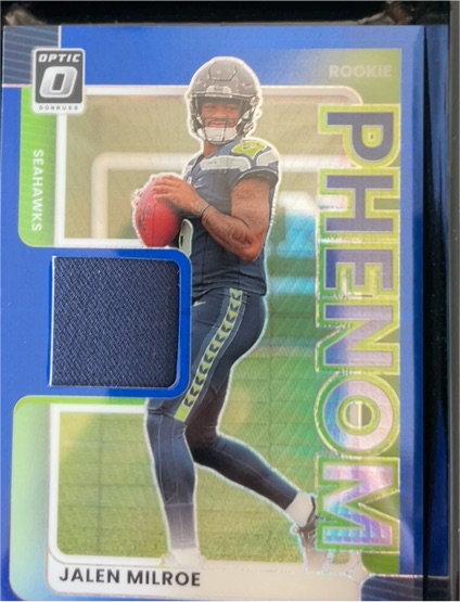 2025 Panini Donruss Optic #RPBH-JME Jalen Milroe Rookie Phenoms Patch — front