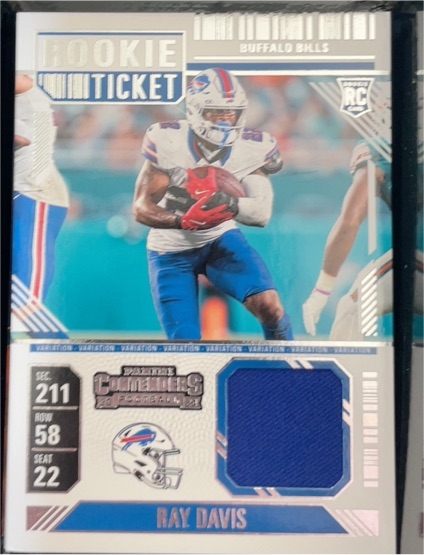 2024 Panini Contenders Rookie Ticket #RTS-RDS Ray Davis — front