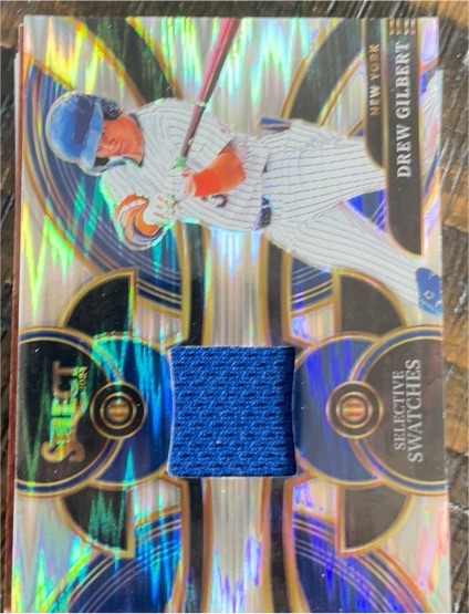 2024 Panini Select #SS-DG Drew Gilbert Selective Swatches Patch Mets — front
