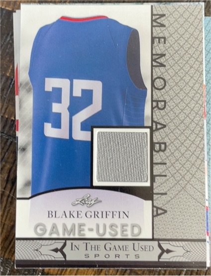 2024 Leaf In The Game Used Sports #GUM-15 Blake Griffin — front