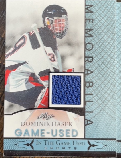 2024 Leaf In The Game Used #GUM-38 Dominik Hasek — front