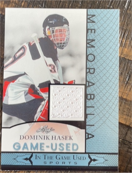 2024 Leaf In The Game Used #GUM-38 Dominik Hasek — front
