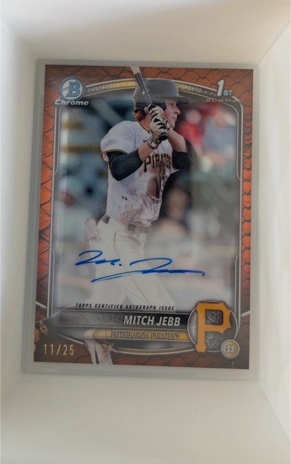 2025 Bowman Chrome #CPA-MJ Mitch Jebb — front